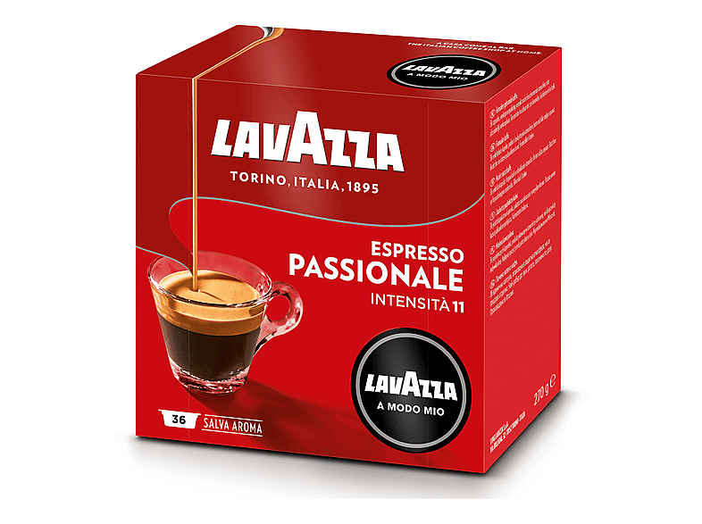 Lavazza Capsule Originali Lavazza Per Macchine Espresso A Modo Mio Passionale 36Caps, 0,12 Kg