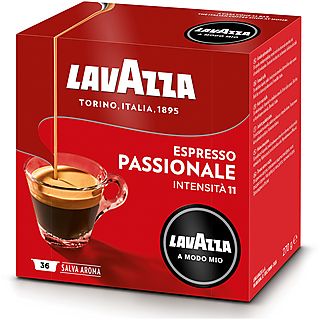 LAVAZZA Capsule originali Lavazza per Macchine Espresso Lavazza A Modo Mio PASSIONALE 36CAPS, 0,12 kg