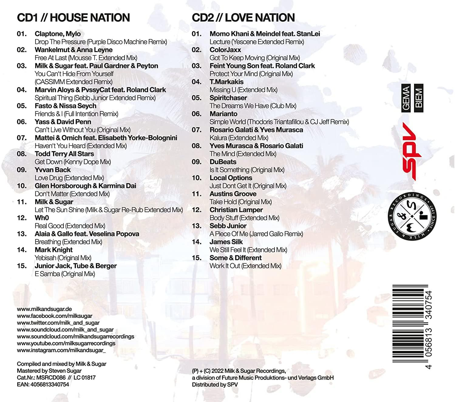 VARIOUS - Milk And Sugar Miami Sessions 2022  - (CD)