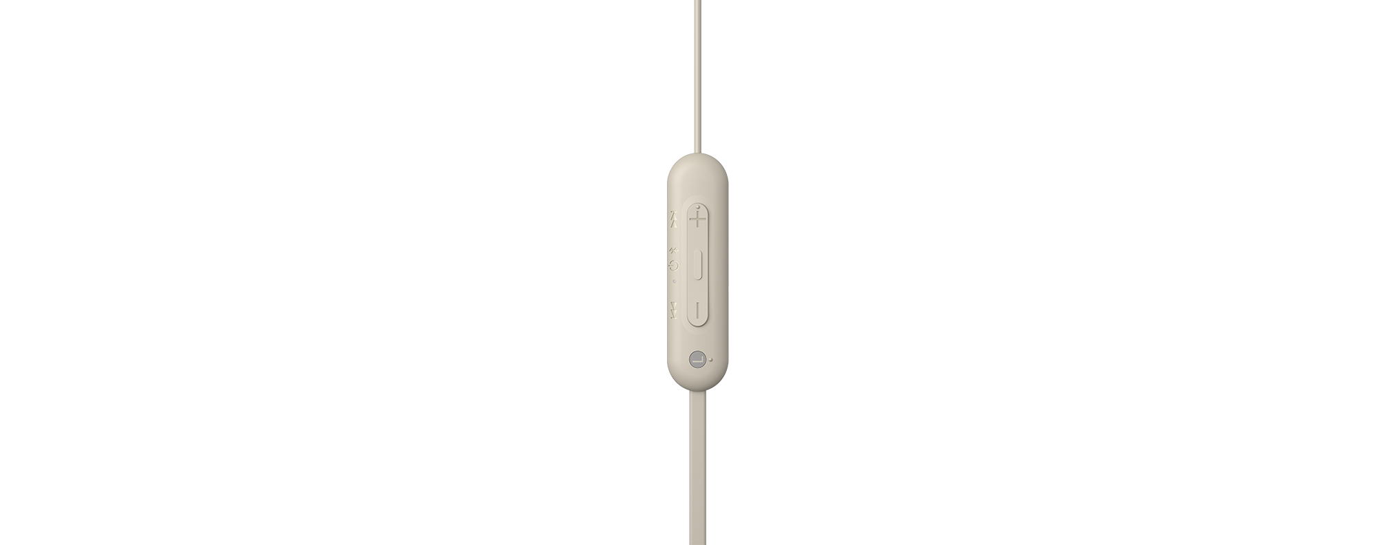 SONY WI-C100, In-ear Kopfhörer Bluetooth Cremefarben