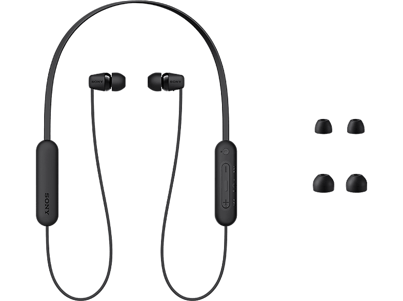 Kopfhörer SONY WI-C100, In-ear Kopfhörer Bluetooth Schwarz Schwarz |  MediaMarkt