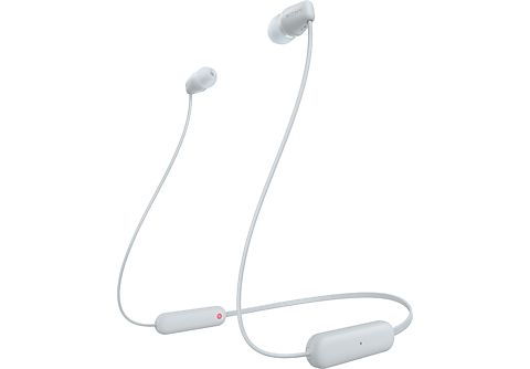Kopfhörer SONY WI-C100, In-ear Kopfhörer Bluetooth Weiß Weiß | MediaMarkt