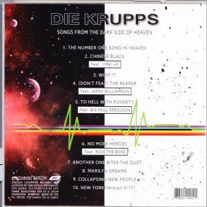 Albumcover mit Text und kosmischem Hintergrund. Enthält die Band Die Krupps.
