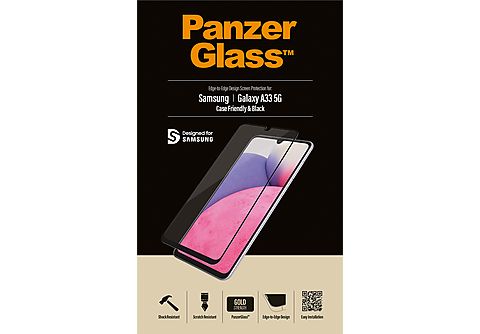 PANZERGLASS Edge-to-Edge Case-Friendly Screenprotector voor Samsung Galaxy A33 5G