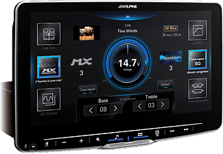 ALPINE ILX-F905D - Autoradio (2 DIN (doppio-DIN), Nero)