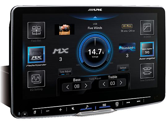 ALPINE ILX-F905D - Autoradio (2 DIN (double-DIN), Noir)