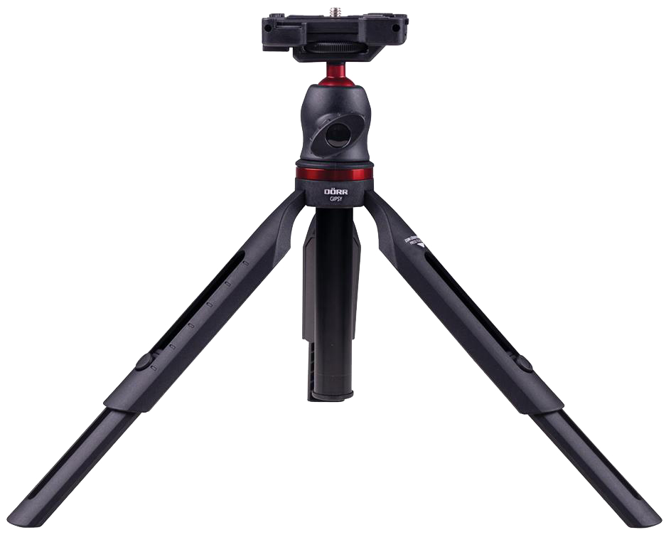 DÖRR Teleszkópos utazó miniállvány, fekete (D380193)