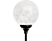 HOME Napelemes üveggömb dekoráció, meleg fehér micro LED füzérrel (MX 624)