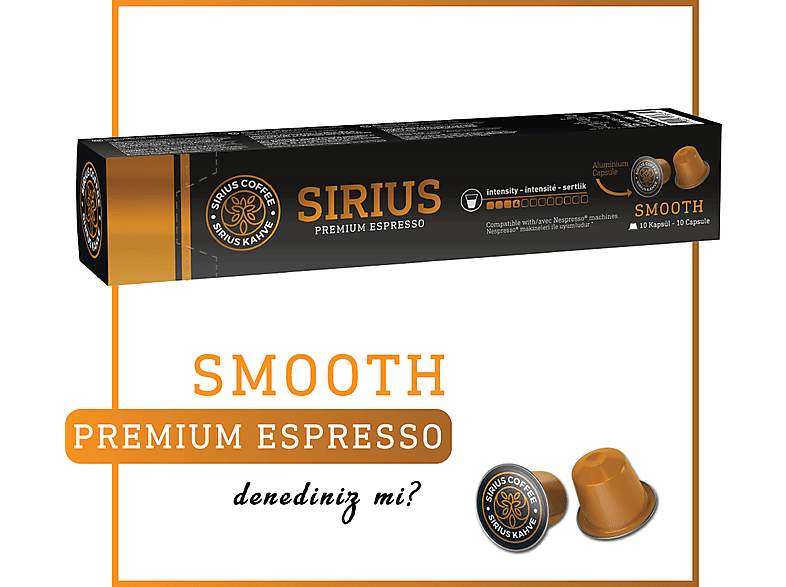 SIRIUS Premium Kapsül Kahve 4 Smooth Nesproesso Uyumlu_1