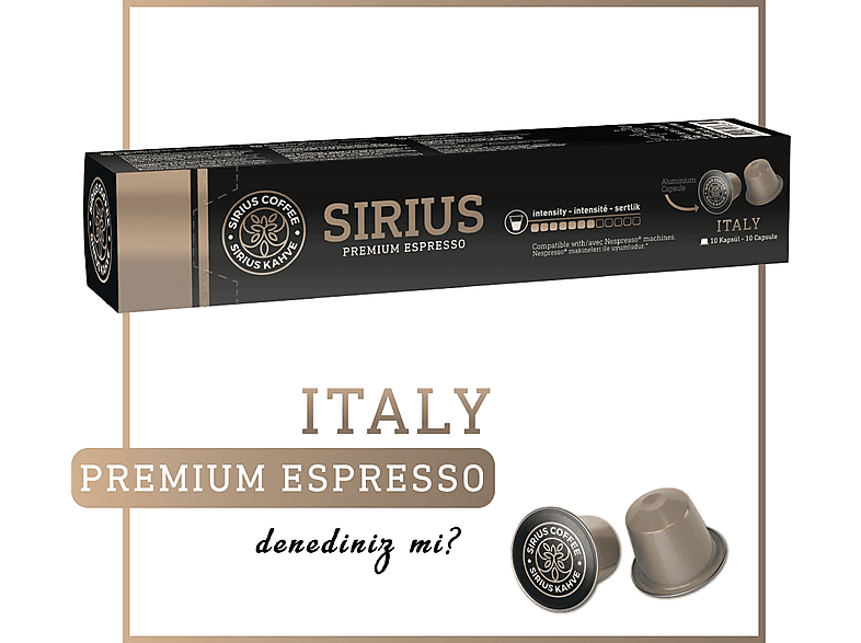 SIRIUS Premium Kapsül Kahve 7 Italy Nesproesso Uyumlu_1