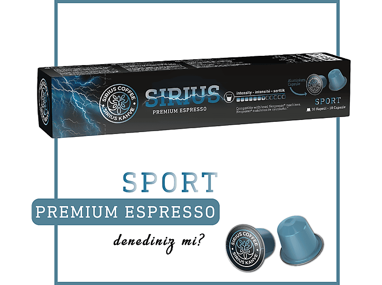 SIRIUS Premium Sport Nespresso Uyumlu  Kapsül Kahve_1