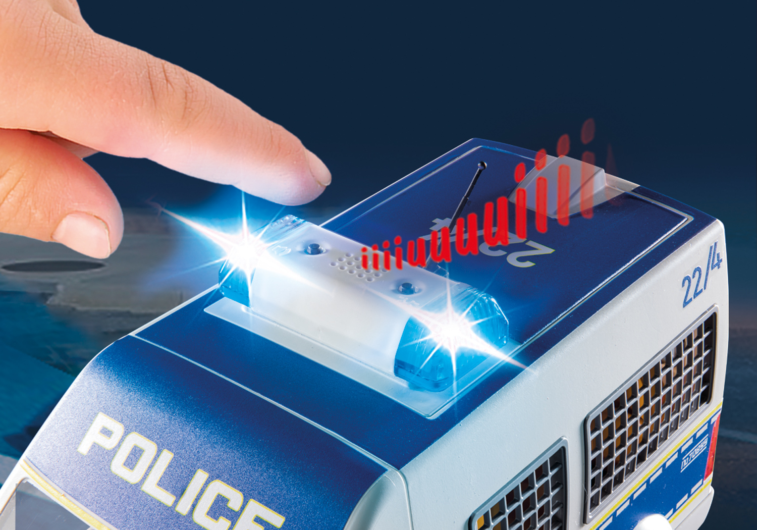 PLAYMOBIL 70899 POLIZEI-MANNSCHAFTSWAGEN Spielset, Mehrfarbig