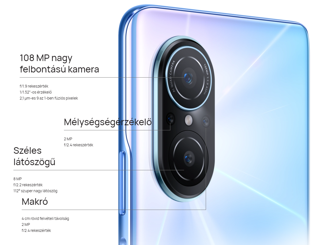 HUAWEI NOVA 9 SE 8/128 GB DualSIM Fekete Kártyafüggetlen Okostelefon