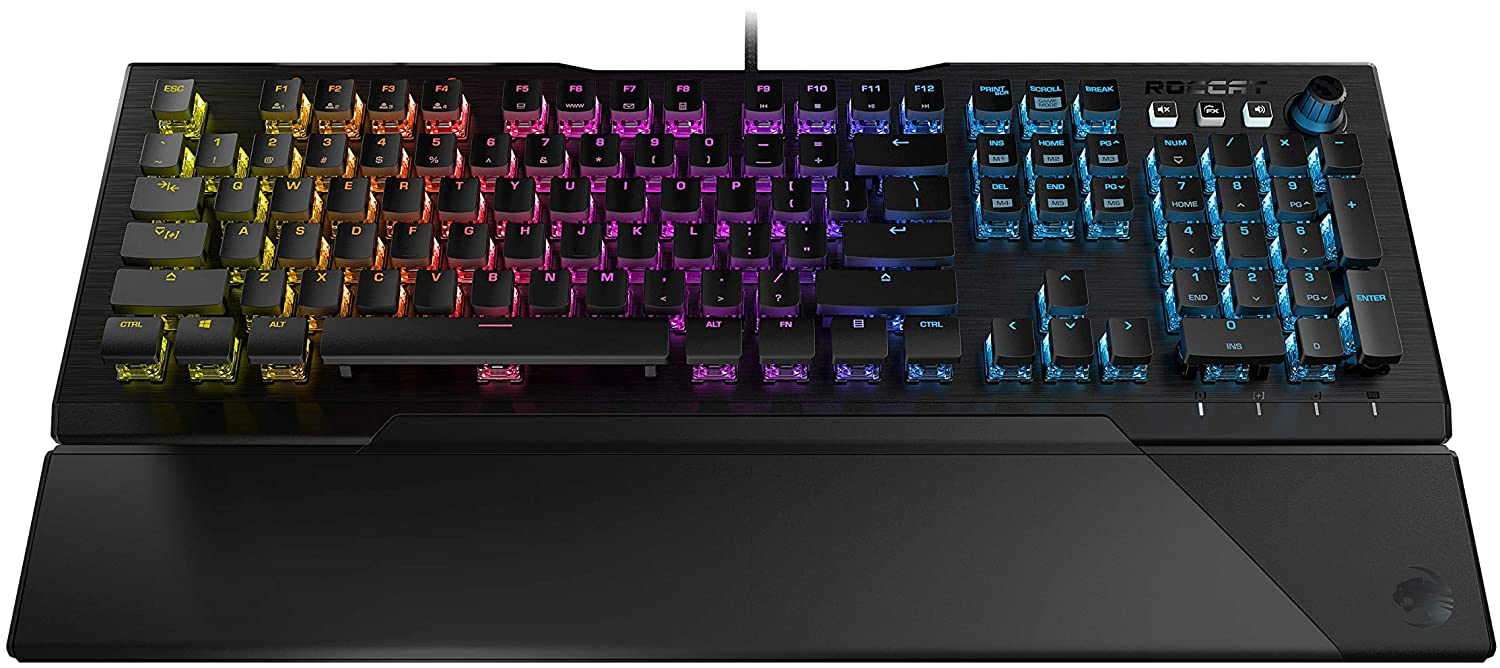 ROCCAT Clavier de jeu mécanique Vulcan 121 Aimo Tactile AZERTY FR Noir (ROCA09.BX.AG06)