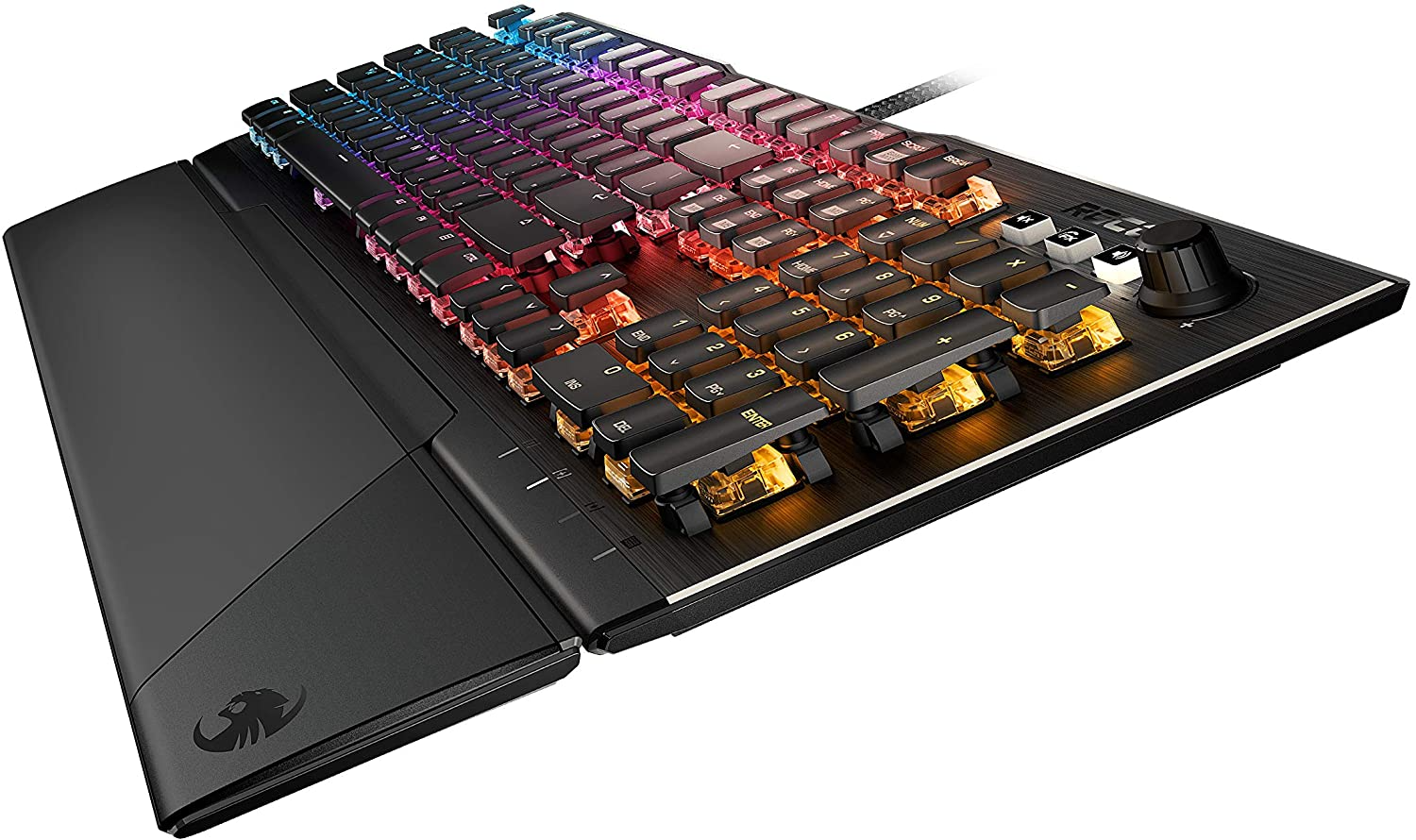 ROCCAT Clavier de jeu mécanique Vulcan 121 Aimo Tactile AZERTY FR Noir (ROCA09.BX.AG06)