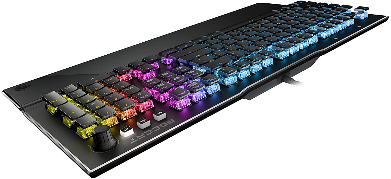 ROCCAT Clavier de jeu mécanique Vulcan 121 Aimo Tactile AZERTY FR Noir (ROCA09.BX.AG06)