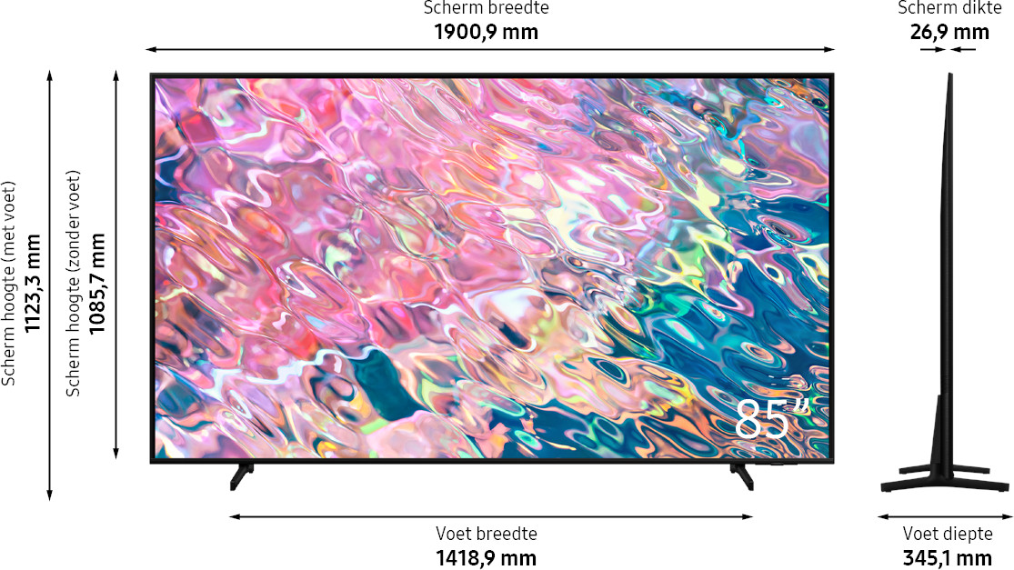 SAMSUNG 75" QLED 4K Smart TV QE75Q64BAUXXN - QLED 4K - TV QLED - 75 pouces