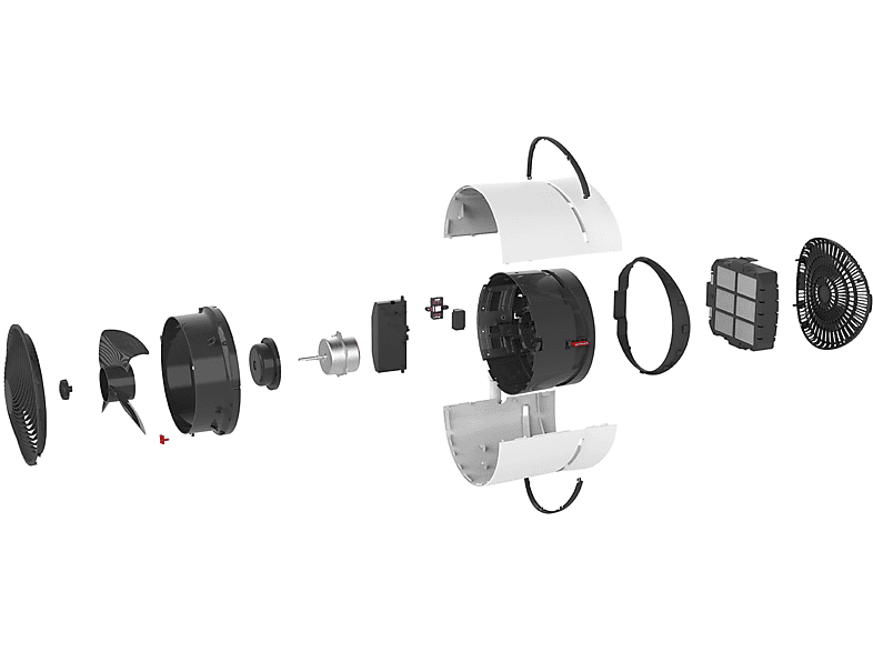 Thumbnail - BONECO F220CC Air Shower Standventilator Weiß (33 Watt)