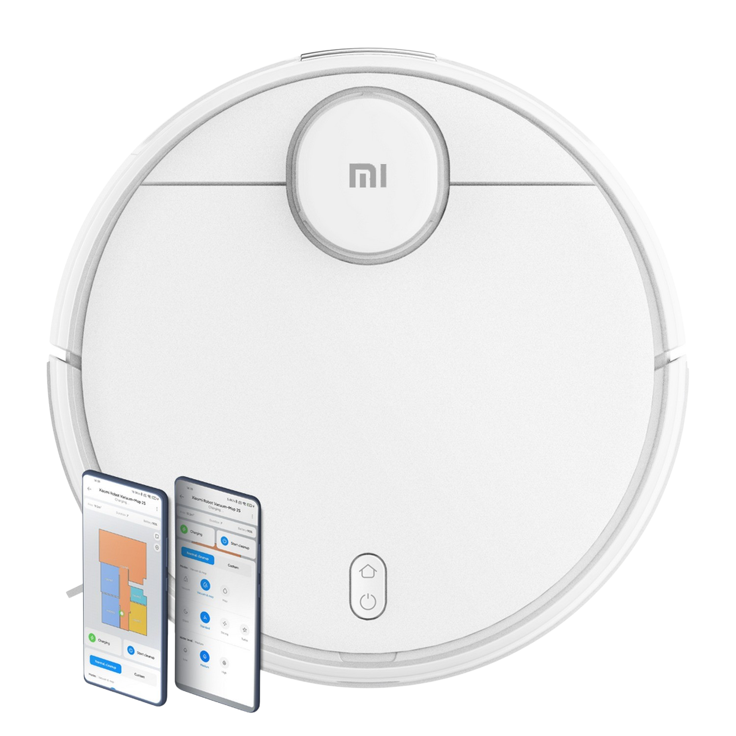 Robot aspirador - Xiaomi Vacuum-Mop 2S, 2 En 1, 35.6 W, WiFi, Autonomía 90 min, Control por app, Google Assistant y Alexa, 2200 Pa, Blanco