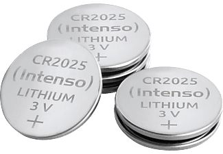 INTENSO CR2025 Lithium Knopfzelle Batterien, Manganese Dioxide, 160 mAh