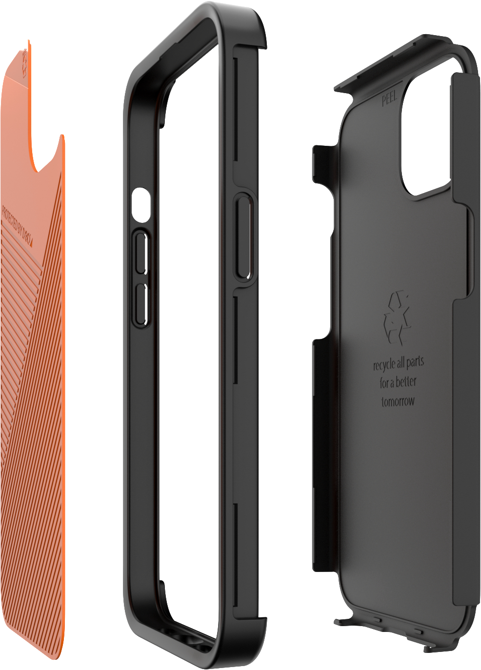 Schwarz Backcover, Cases iPhone GEAR4 D3O Apple, Denali, 13,