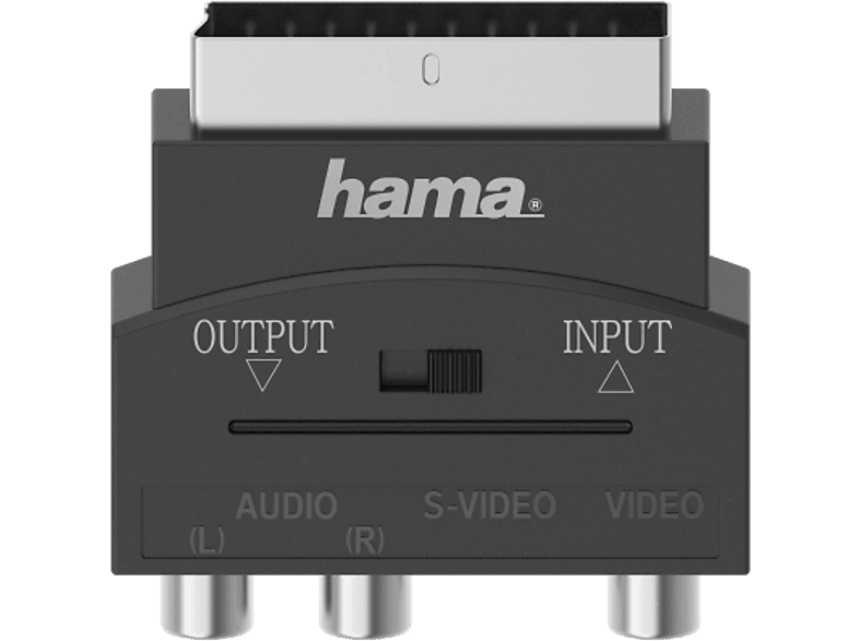 HAMA FIC AV adapter SCART-3RCA-SVHS, fekete (205268)