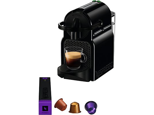 Cafetera de cápsulas - Nespresso® De'Longhi Inissia EN80.B, 1260 W, 19 bar, 0.7 l, Calentamiento 25 s, Apagado automático, Negro