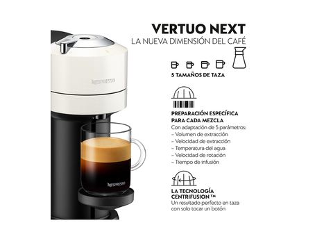 Krups Nespresso Vertuo Plus Cafetera de Cápsulas Blanca