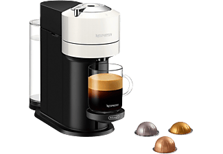 Cafetera de cápsulas - Nespresso® De Longhi Vertuo Next ENV120.W, 1500 W, 1.1 l, Con cápsulas monodosis, Blanco