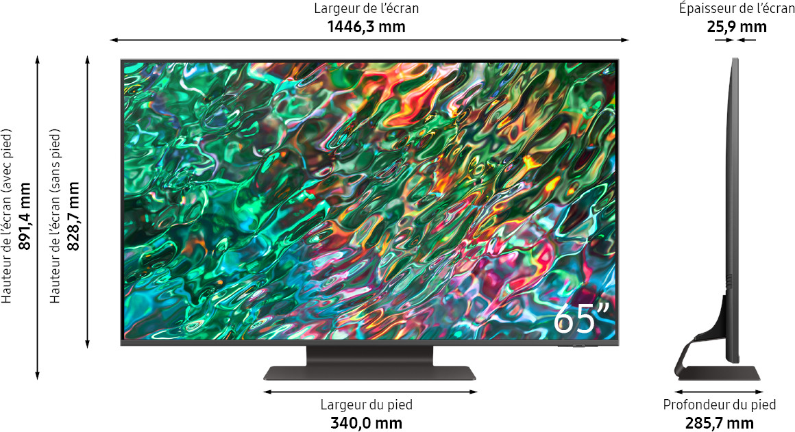 SAMSUNG 65" Neo QLED 4K Smart TV QE65QN90BATXXN - QLED 4K - TV Neo QLED - 65 pouces