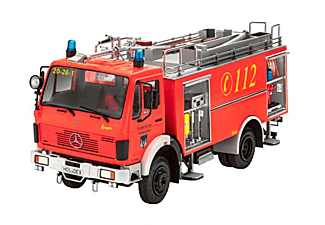 REVELL 07516 Mercedes-Benz 1625 TLF 24/50 Modellbausatz, Rot/Mehrfarbig