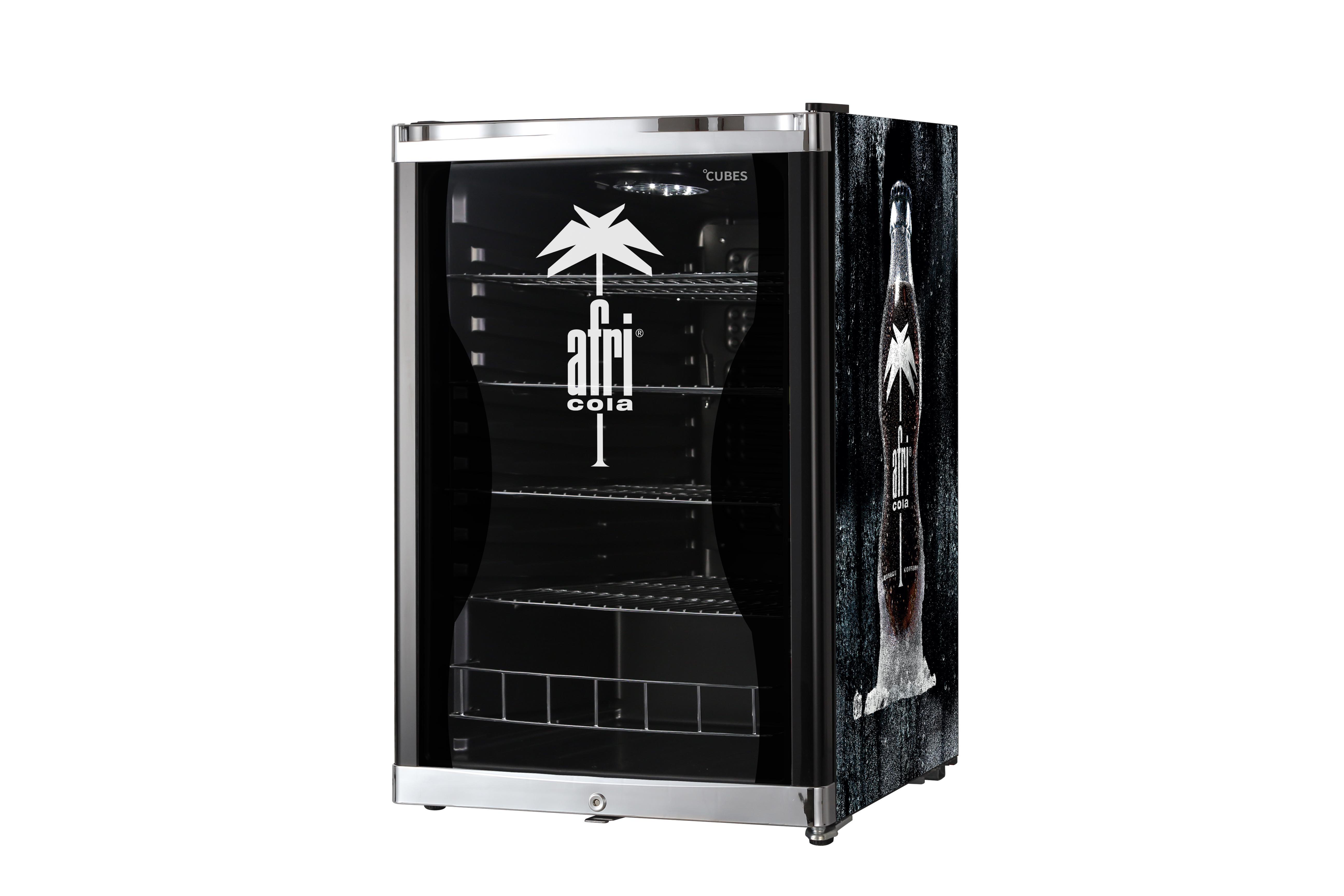 CUBES CC 150 Afri Cola Kühlschrank (115 l, F, 835 mm hoch, Schwarz)