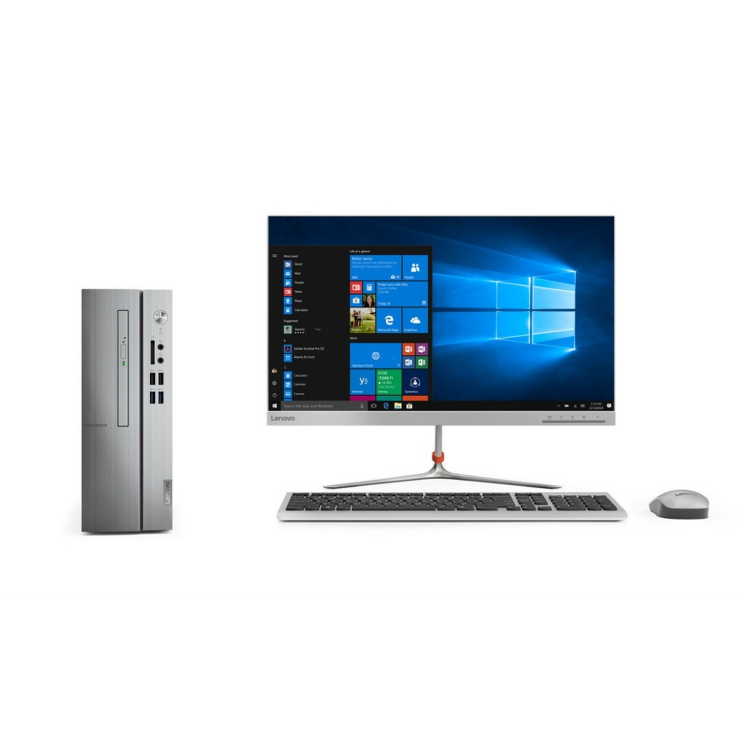 PC Sobremesa - Lenovo IdeaCentre 510S-07ICB, Intel® Core™ i5-8400, 8GB RAM, 1TB HDD + 128GB SSD, HD Graphics 630, FreeDOS