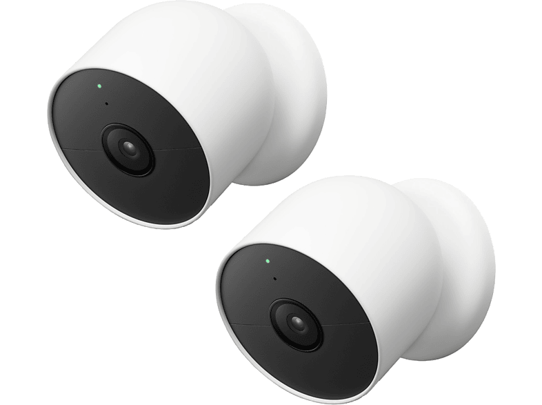 Google Smart Beveiligingscamera Indoor En Outdoor Nest Battery - 2 Stuks (ga01894-fr)