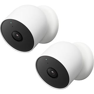 GOOGLE Smart Beveiligingscamera Indoor en Outdoor Nest Battery - 2 stuks (GA01894-FR)