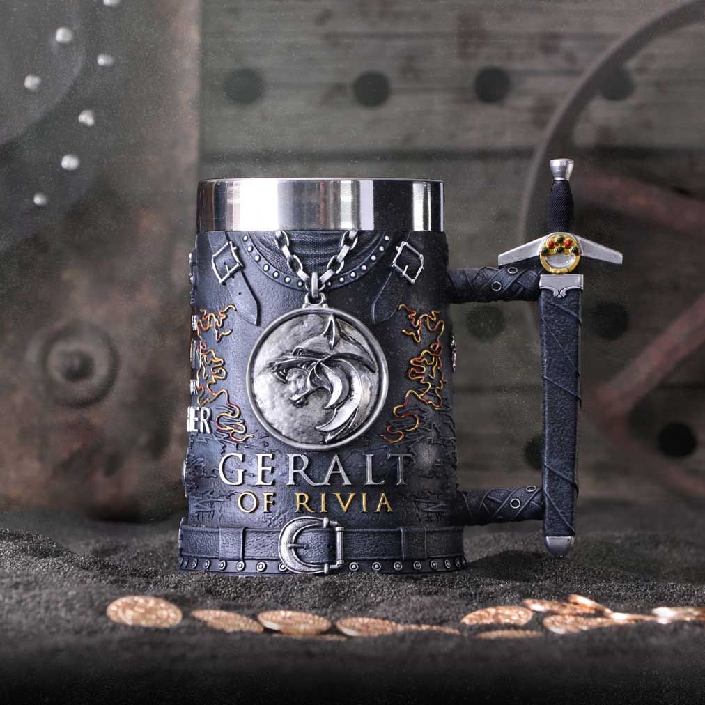 NEMESIS NOW The Witcher - Geralt of Rivia Tankard - Krug (Mehrfarbig)