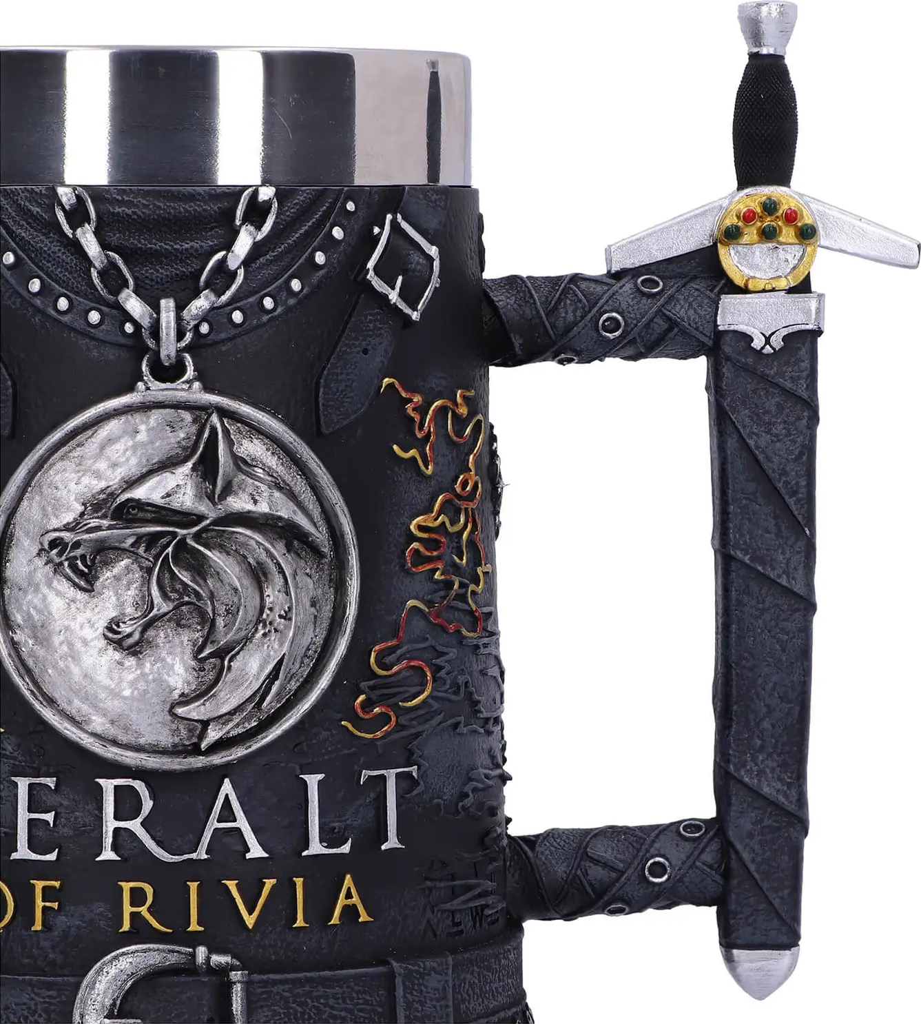 NEMESIS NOW The Witcher - Geralt of Rivia Tankard - Krug (Mehrfarbig)