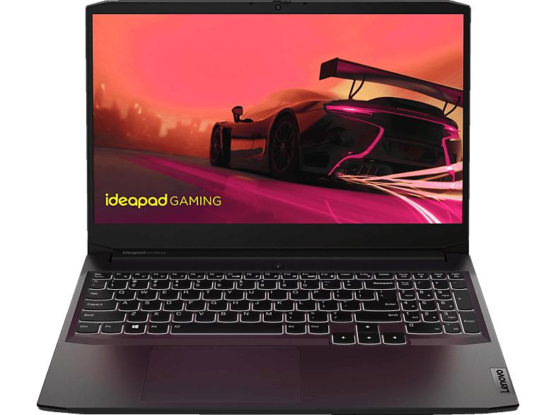 LENOVO IdeaPad Gaming 3, Gaming-Notebook, mit 15,6 Zoll Display, AMD Ryzen™ 5 Prozessor, 16 GB RAM, 512 GB SSD, NVIDIA, GeForce RTX™ 3050, Shadow Black Windows 11 Home (64 Bit)