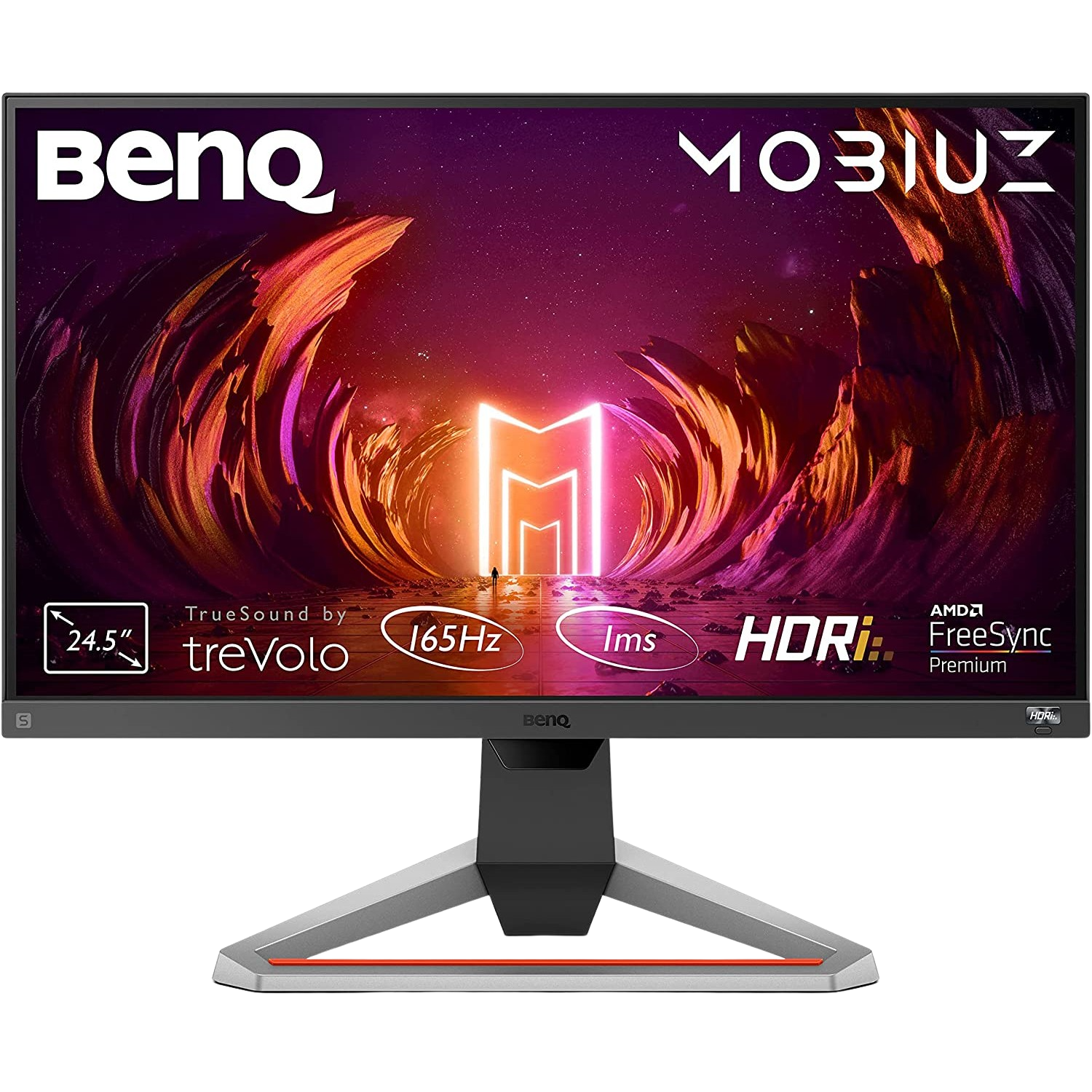 Monitor gaming - BenQ Mobiuz EX2510S, 24.5" FHD, 1 ms, 165Hz, HDMI, DisplayPort, HDRi, FreeSync Premium, Negro