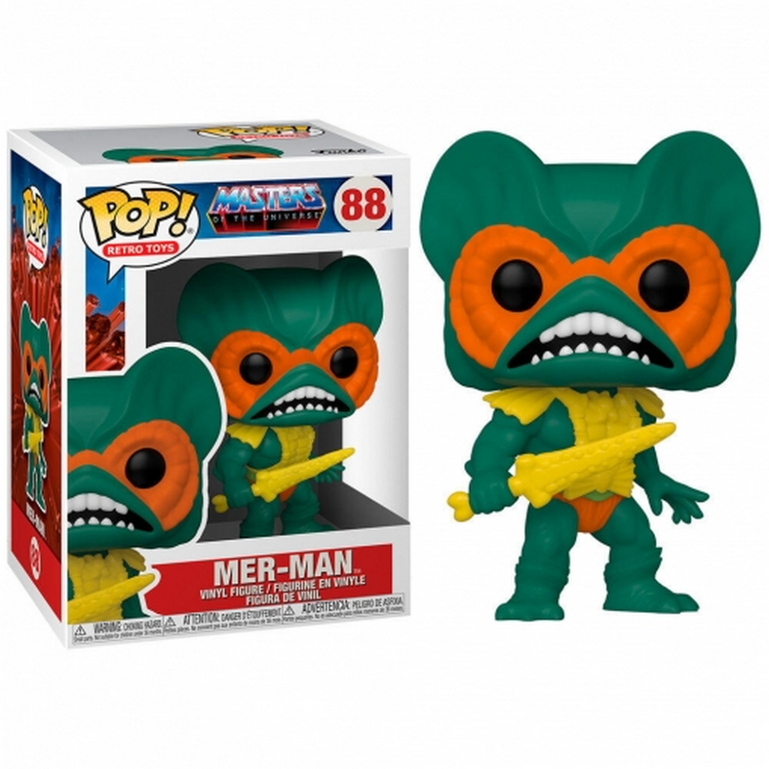 Figura Funko Pop! - Masters of the Universe: Pop! Mer-Man, 9 cm, Vinilo, Multicolor