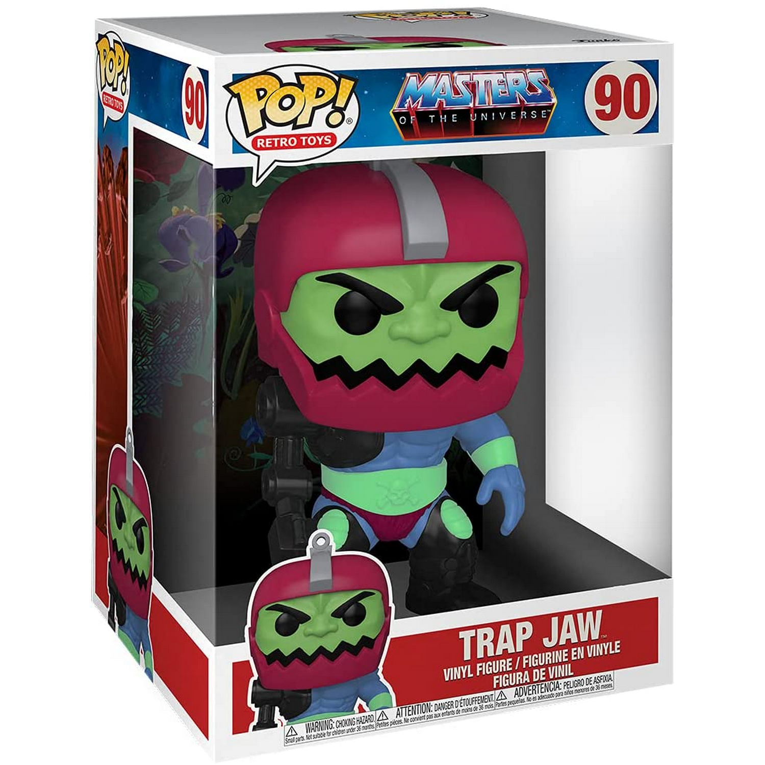 Figura Funko Pop! - Masters Of The Universe: Trap Jaw, 25.4 cm, Vinilo, Multicolor