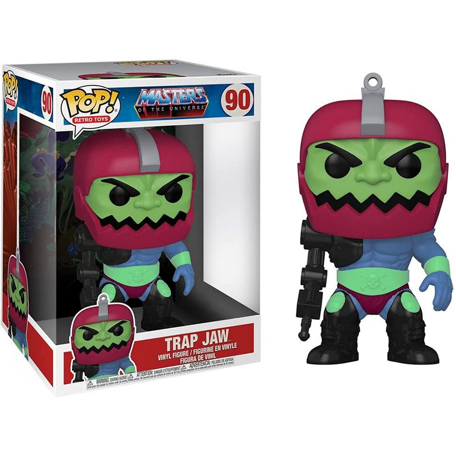 Figura Funko Pop! - Masters Of The Universe: Trap Jaw, 25.4 cm, Vinilo, Multicolor