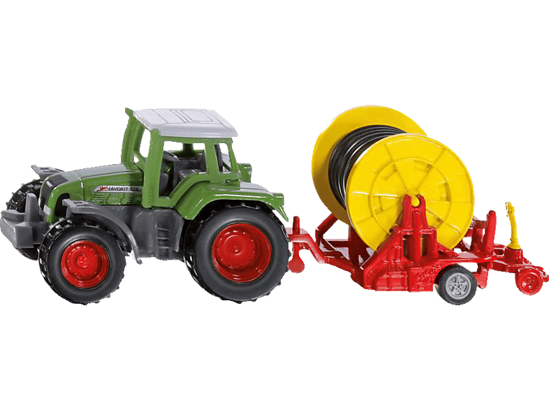 SIKU Traktor mit Bewässerungshaspel Modellauto, Mehrfarbig