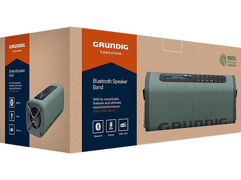 GRUNDIG Band Bluetooth Hoparlör Yeşil_5