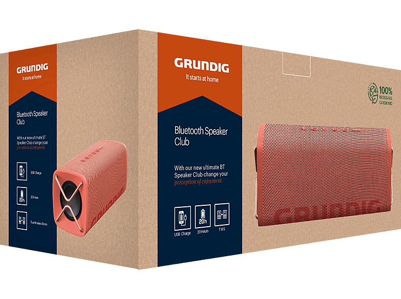 GRUNDIG Club Bluetooth Hoparlör Mercan_5