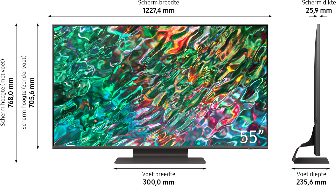 SAMSUNG 55" Neo QLED 4K Smart TV QE55QN90BATXXN - QLED 4K - TV Neo QLED - 55 pouces