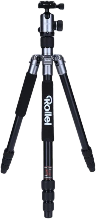 ROLLEI C5-i állvány + gömbfej táska, titánszürke