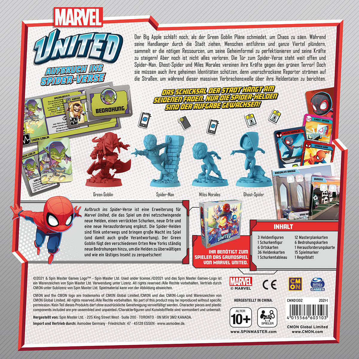 CMON Marvel United - Aufbruch ins Spider-Verse Brettspiel Mehrfarbig