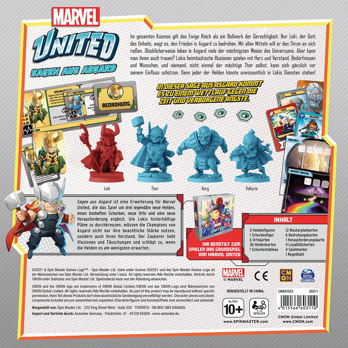 CMON Marvel United - Sagen aus Asgard Brettspiel Mehrfarbig