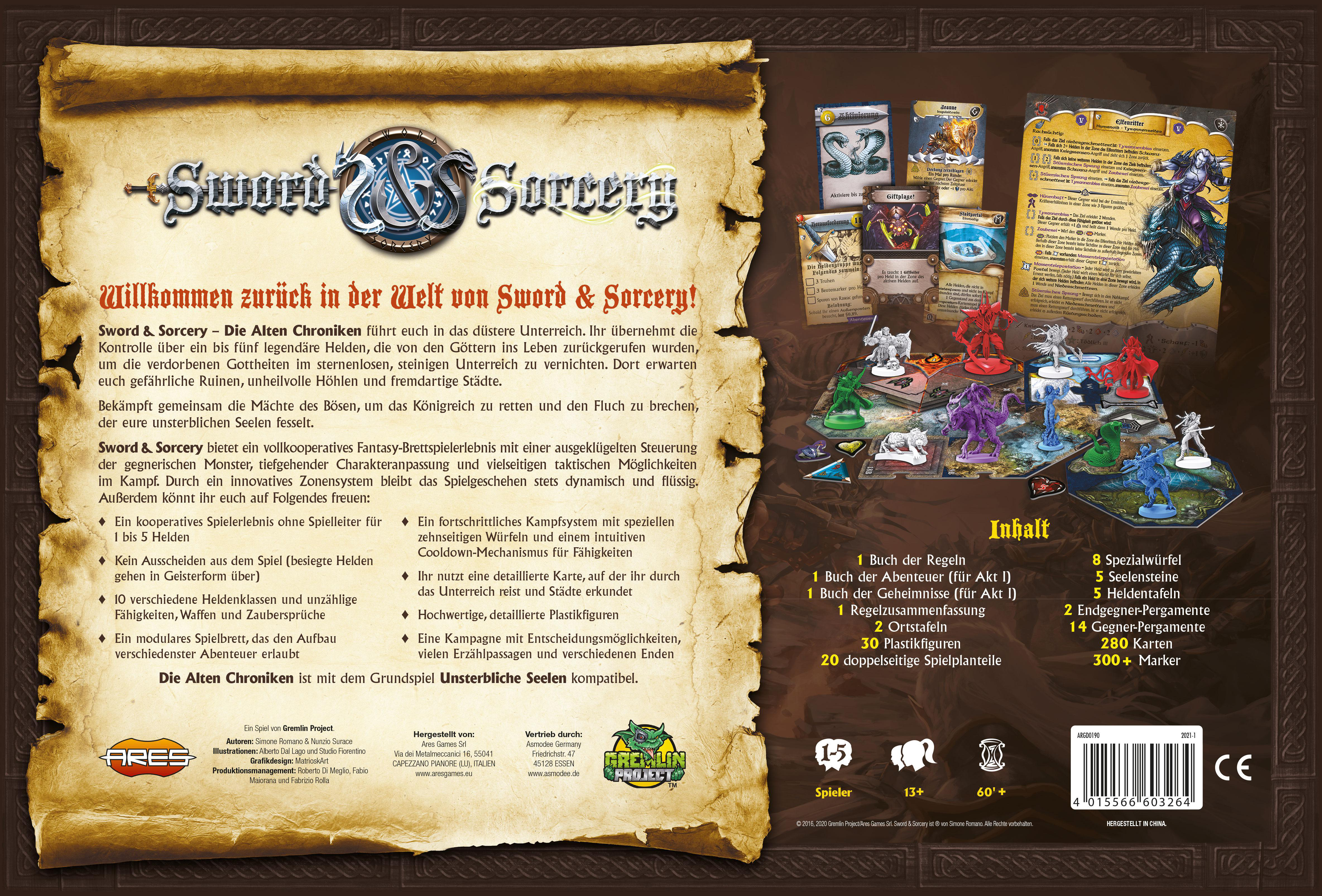 ARES GAMES Sword & Sorcery AC Gesellschaftsspiel Mehrfarbig